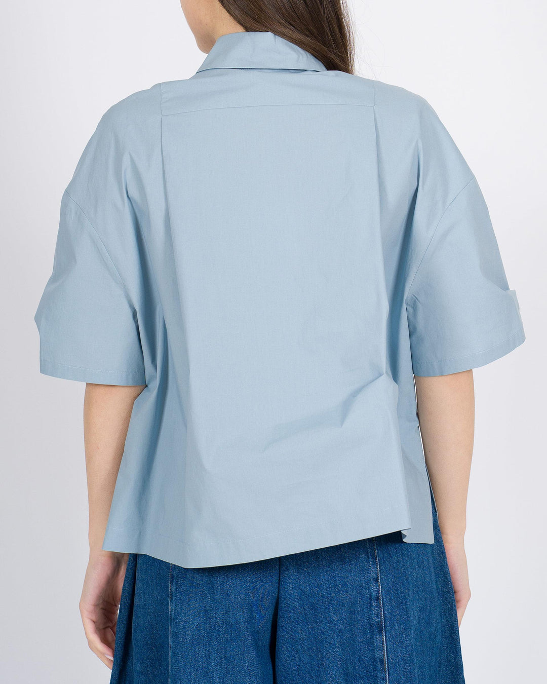Camicia Scatolata ALYSI  Cotone Azzurro 