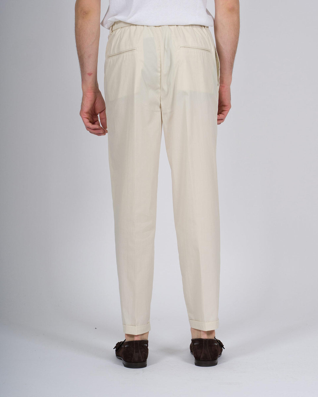Pantalone Uomo Bonheur Modello Otaru Panna 