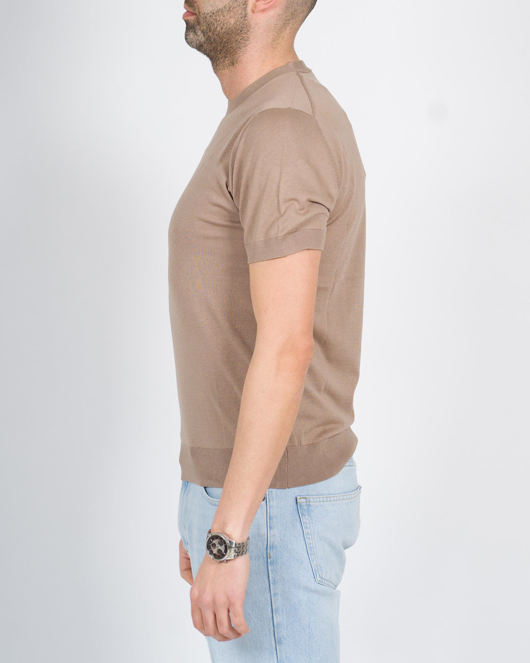T-shirt extrafine fango 