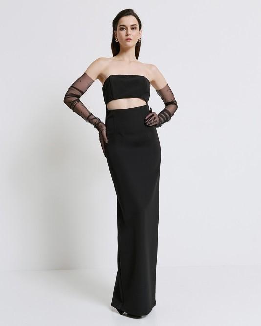 Abito Cut Out Nero 