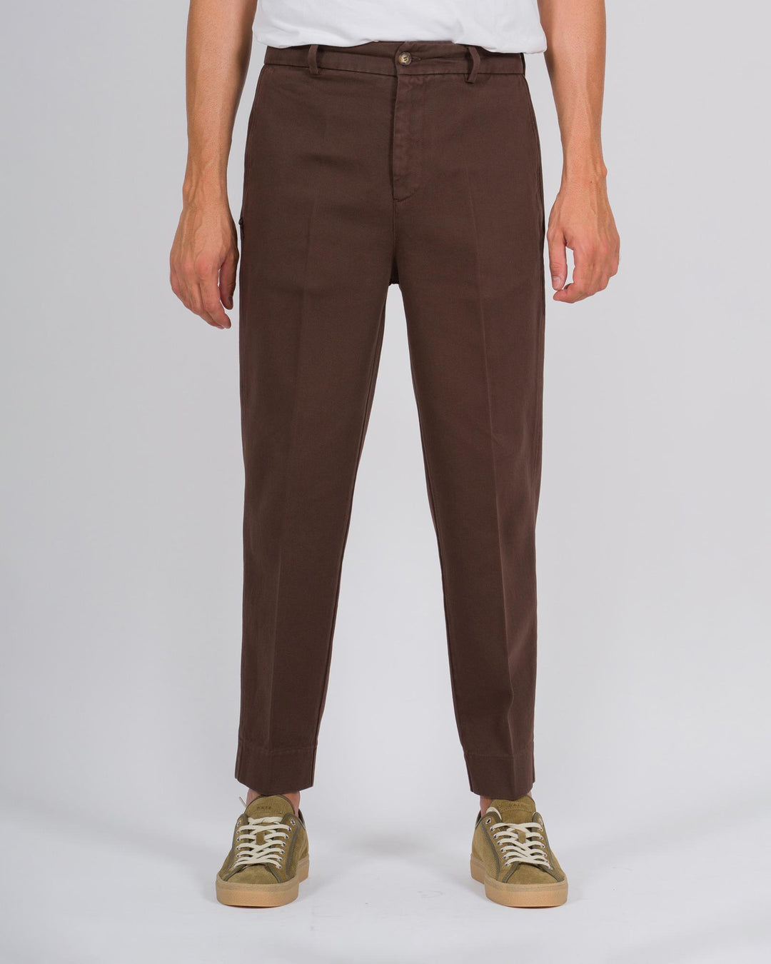 Pantaloni Chiba cotone marrone 