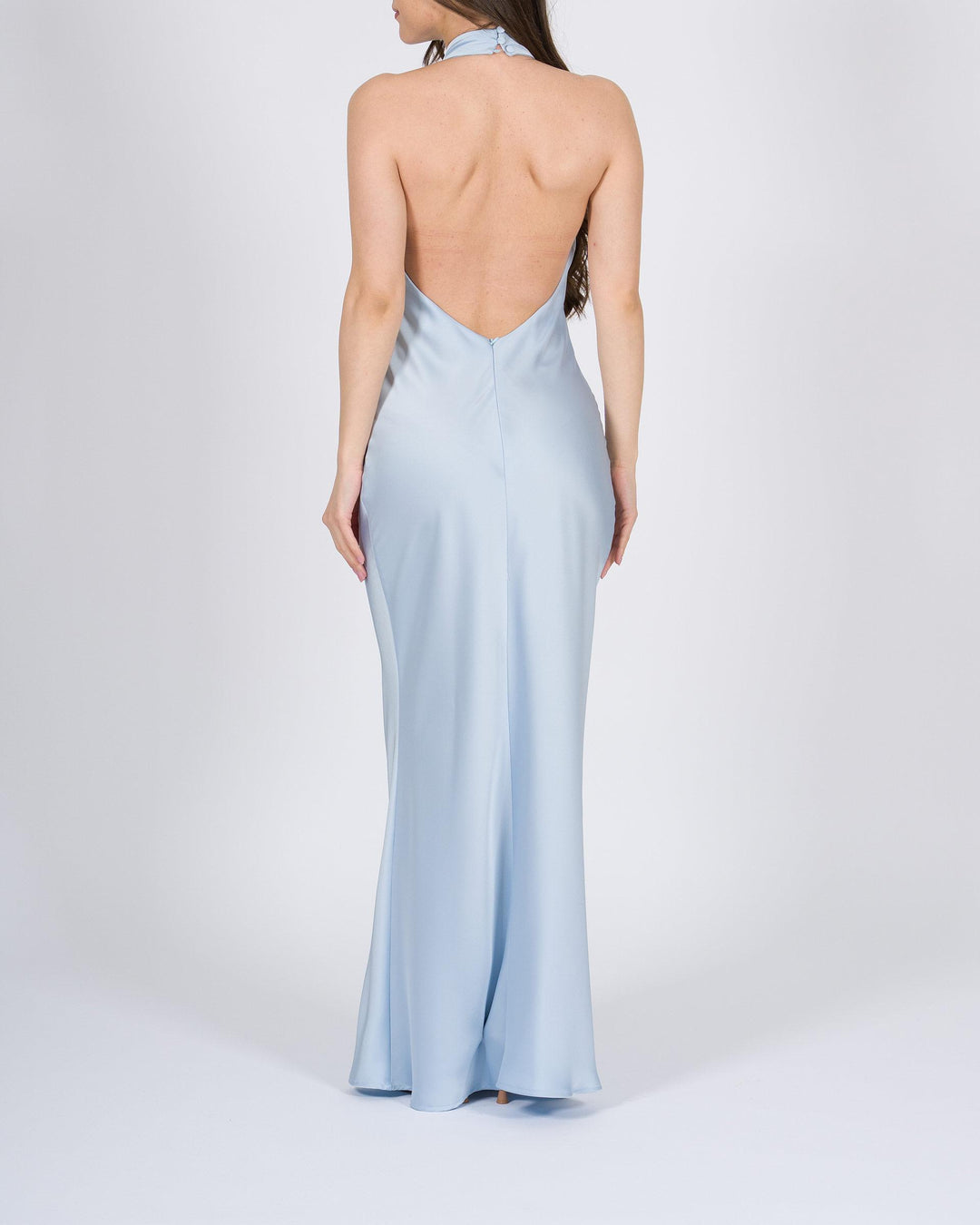 Abito in raso azzurro Silence 