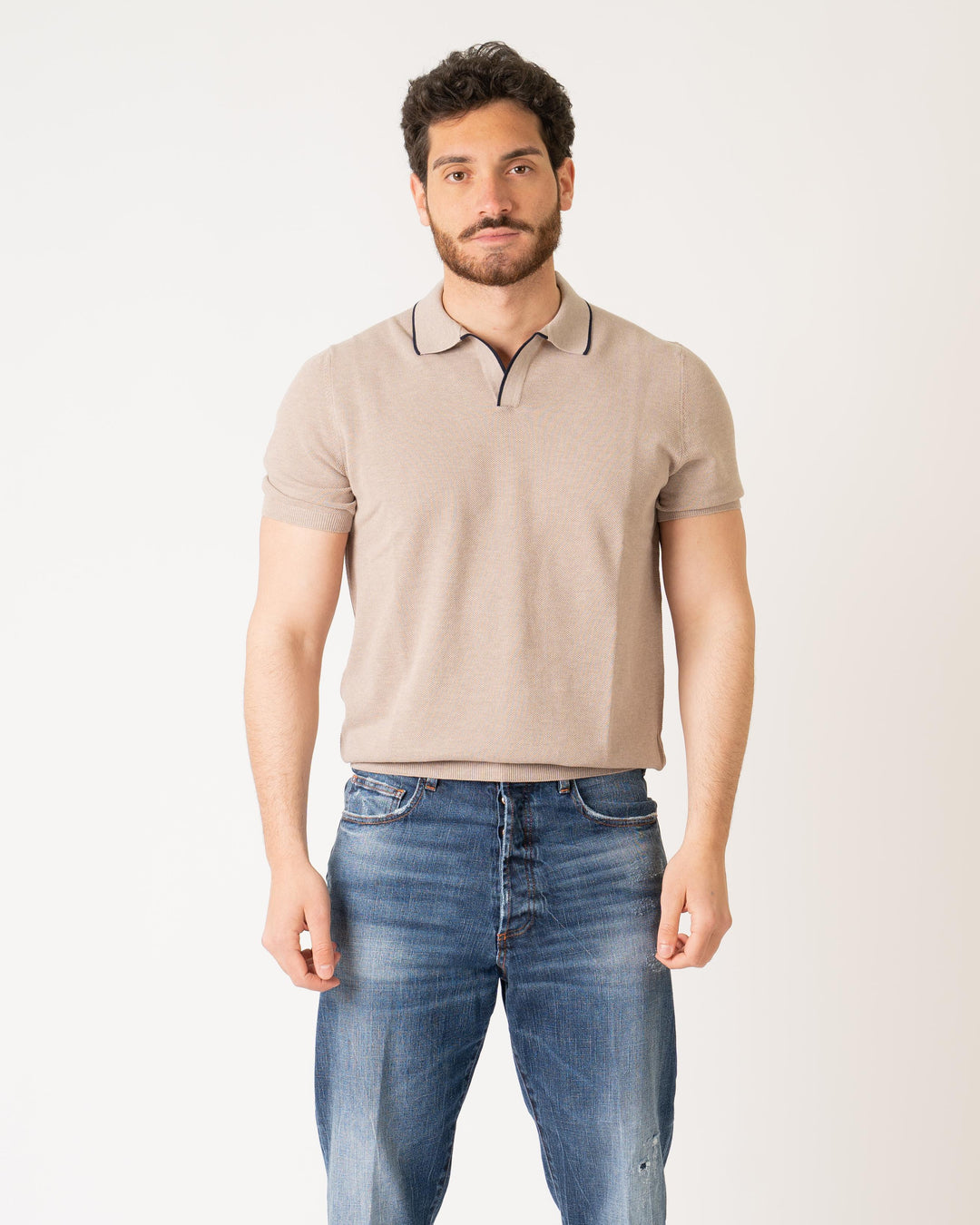 Polo Chicco di Riso Beige 