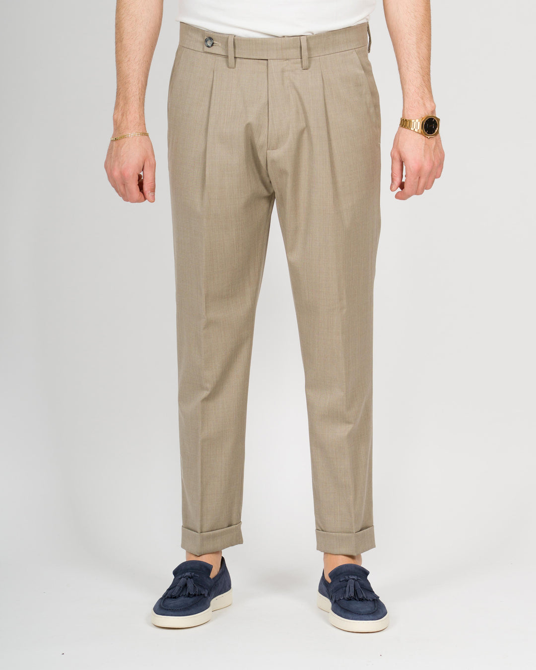 Pantalone gabriel una pence fango 
