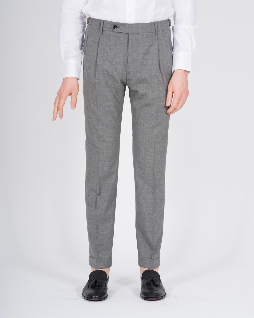 Pantaloni Retro lana grigio 