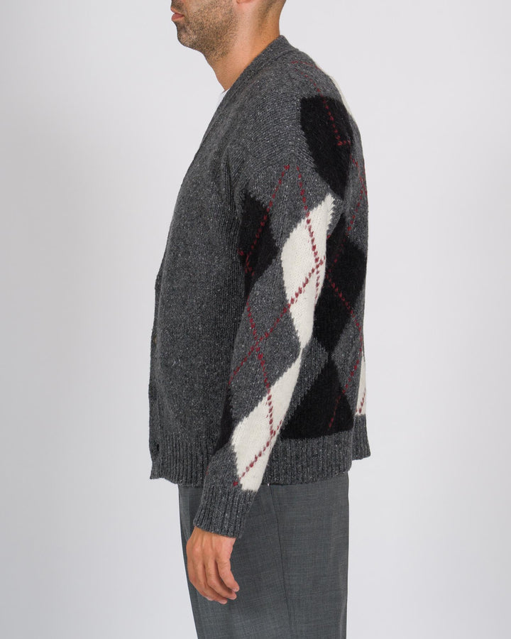 Cardigan lavorazione a rombi antra 