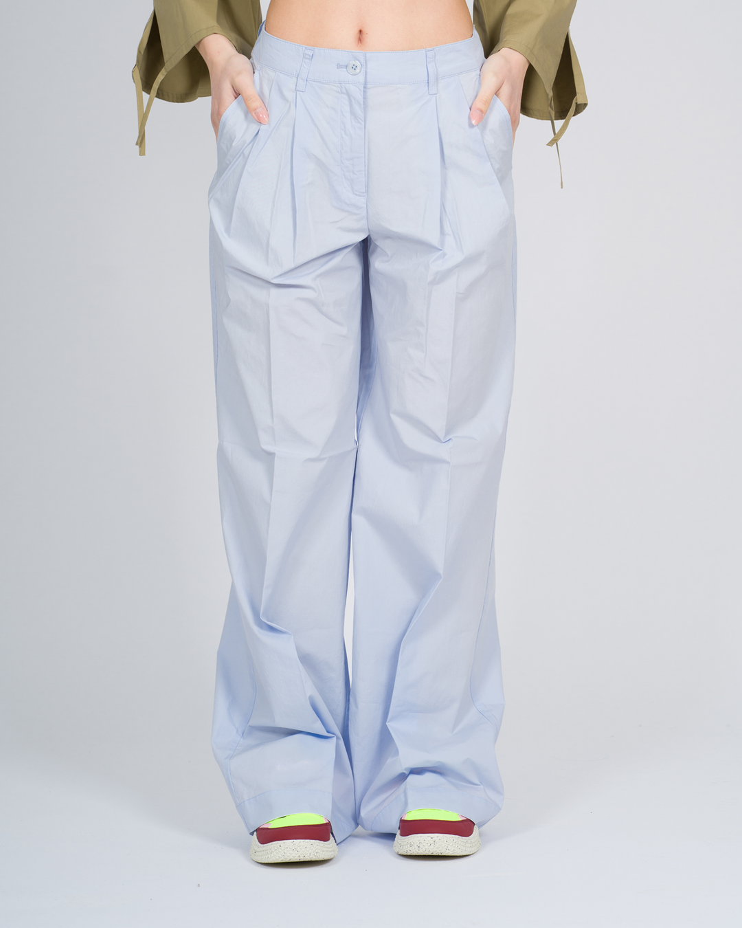 PANTALONI ONIAR BLU CELESTE 