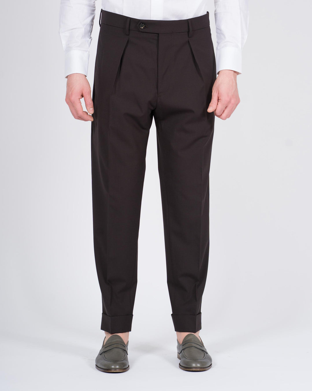 Pantalone Chiaia Lana Four Season Marrone 