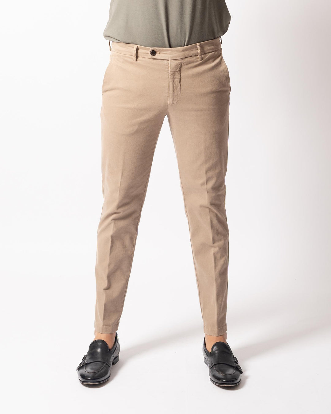 Pantalone Morello Gabardine Marrone 