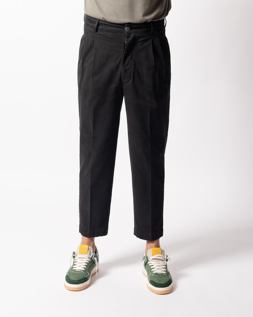 Pantalone Luca Doppia Pence Nero 