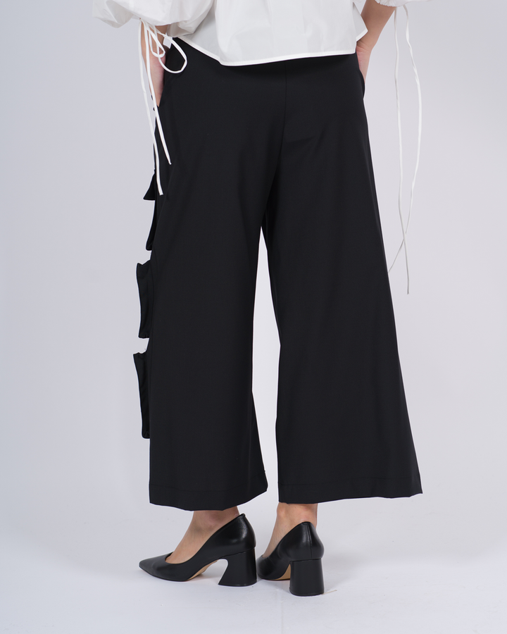 Pantalone con tasche nero<BR/> 