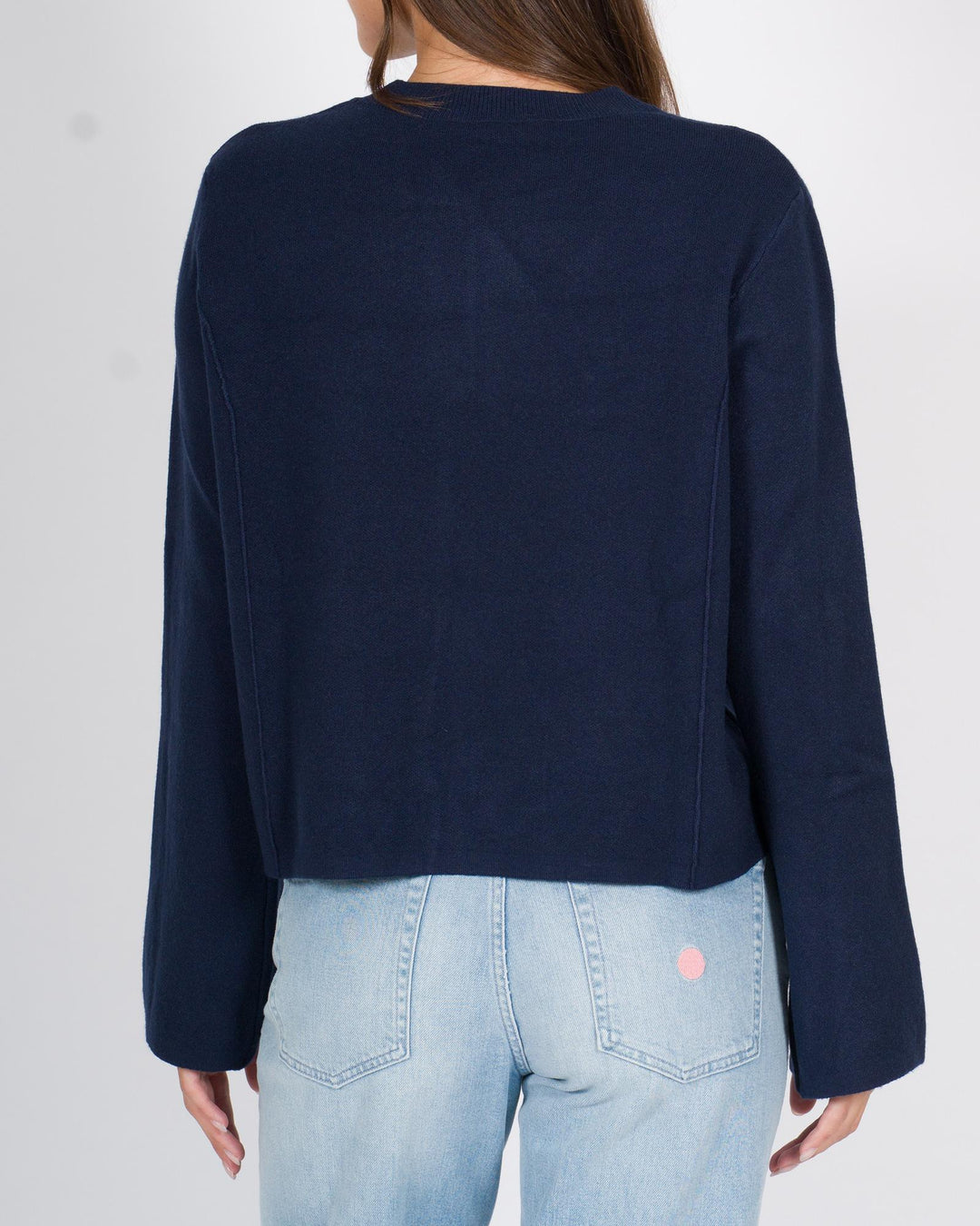 Maglia tagli polsi blu 