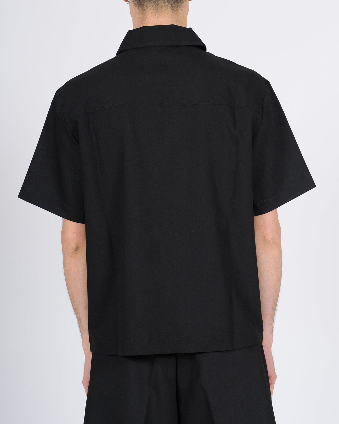 Polo Mezza Manica Uomo nero con Zip 