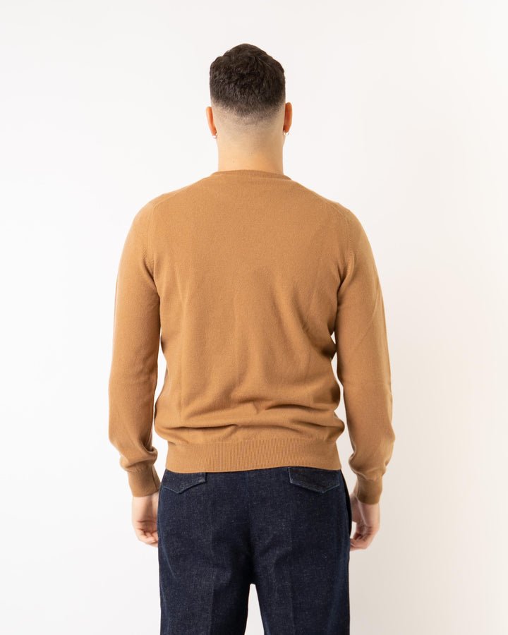 Girocollo Cashmere Cammello 