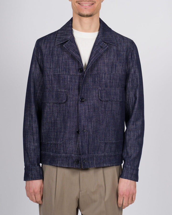 Giubbotto Yuma New York Resident denim graffiato 