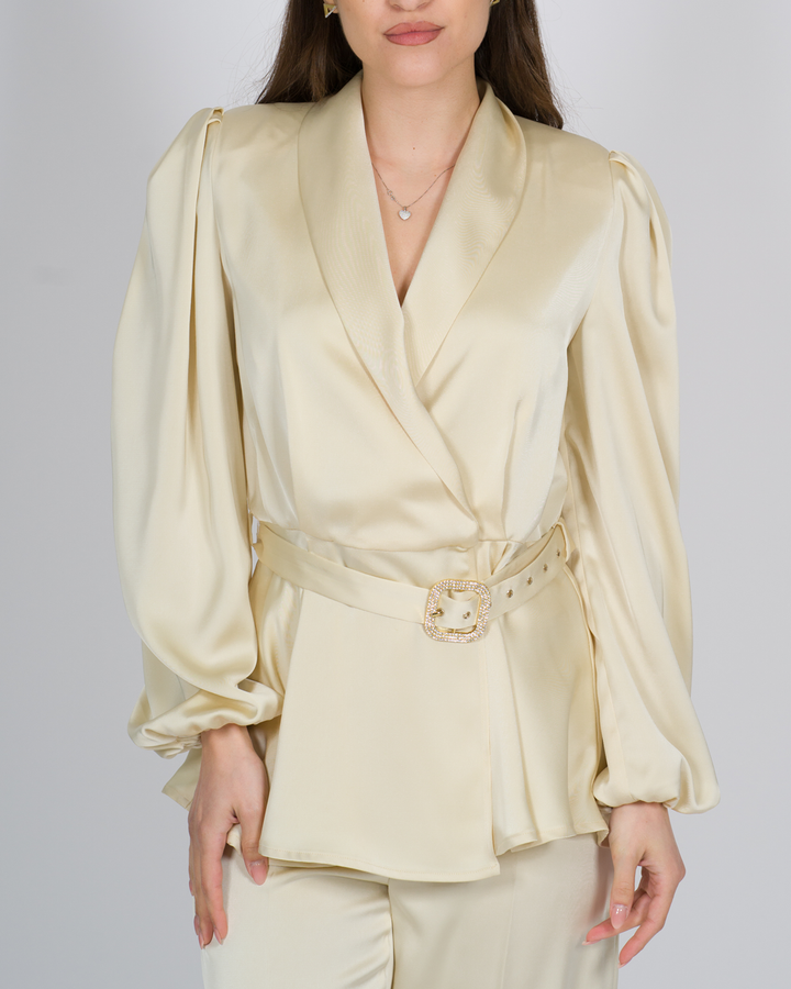 New Kimono Strass Cream<BR/> 