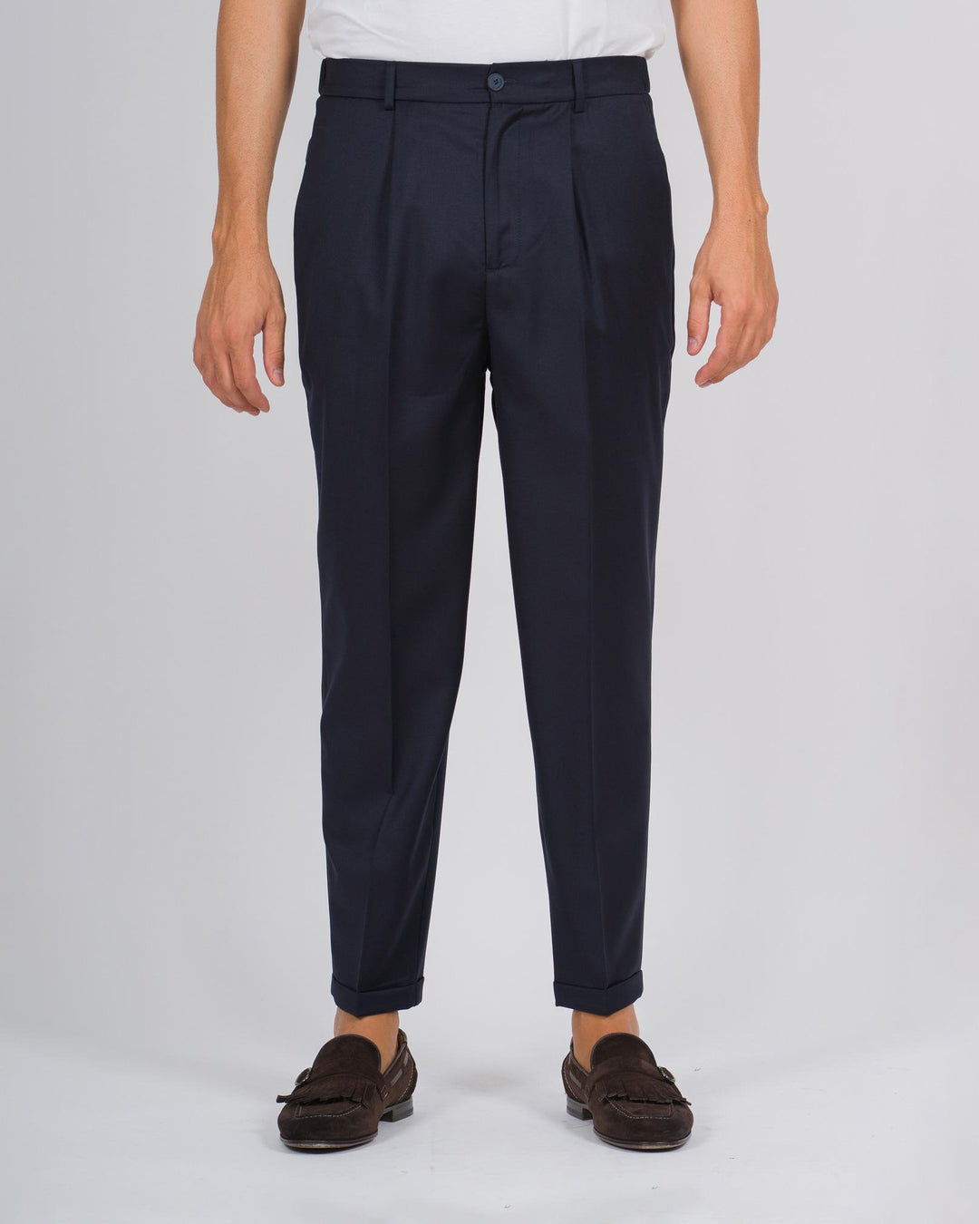 Pantalone Otaru lana blu 