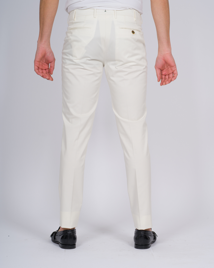 PANTALONE MORELLO COTONE BIANCO 