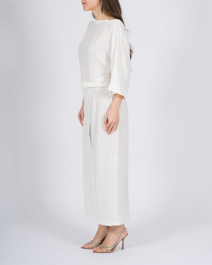 Abito MEIMEJ Longuette in Georgette con Drappeggio in Vita 